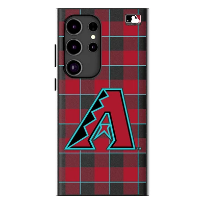 Keyscaper Arizona Diamondbacks Plaid Galaxy Magnetic Bump Case