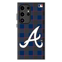 Keyscaper Atlanta Braves Plaid Galaxy Magnetic Bump Case