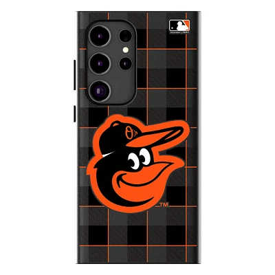 Keyscaper Baltimore Orioles Plaid Galaxy Magnetic Bump Case