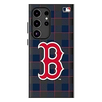 Keyscaper Boston Red Sox Plaid Galaxy Magnetic Bump Case