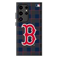 Keyscaper Boston Red Sox Plaid Galaxy Magnetic Bump Case