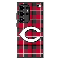 Keyscaper Cincinnati Reds Plaid Galaxy Magnetic Bump Case
