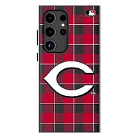 Keyscaper Cincinnati Reds Plaid Galaxy Magnetic Bump Case