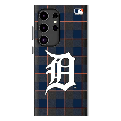 Keyscaper Detroit Tigers Plaid Galaxy Magnetic Bump Case