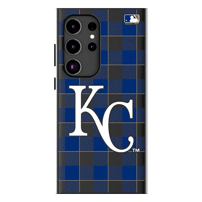 Keyscaper Kansas City Royals Plaid Galaxy Magnetic Bump Case