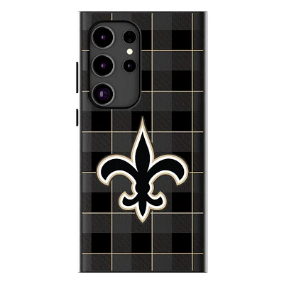 Keyscaper New Orleans Saints Plaid Galaxy Magnetic Bump Case