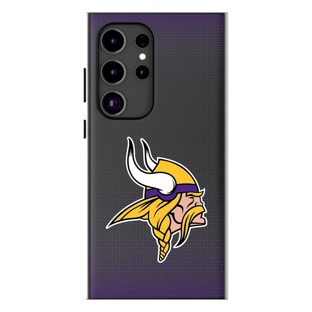 Keyscaper Minnesota Vikings Linen Galaxy Magnetic Bump Case