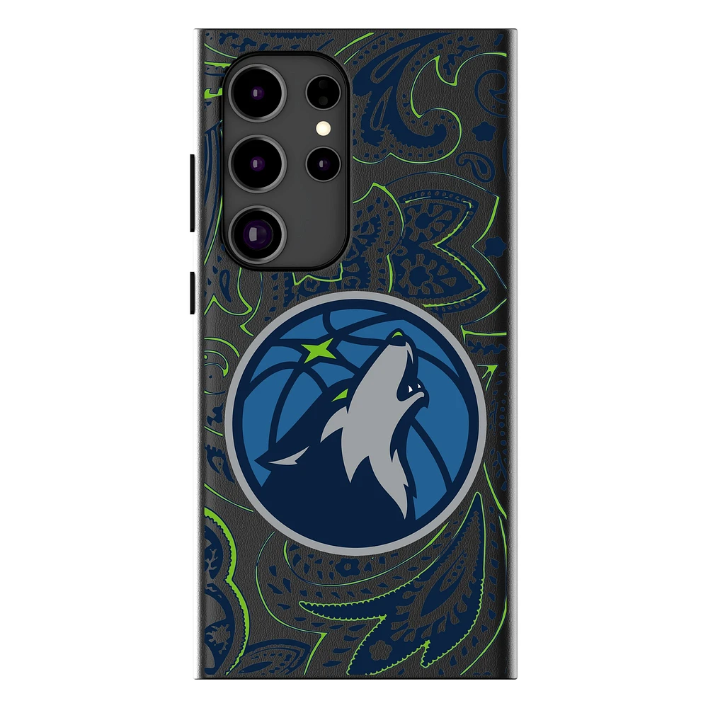 Keyscaper Minnesota Timberwolves Paisley Galaxy Magnetic Bump Case