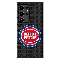 Keyscaper Detroit Pistons Text Backdrop Galaxy Magnetic Bump Case