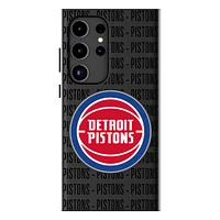 Keyscaper Detroit Pistons Text Backdrop Galaxy Magnetic Bump Case