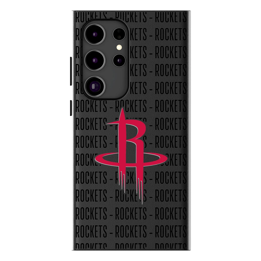 Keyscaper Houston Rockets Text Backdrop Galaxy Magnetic Bump Case