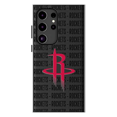 Keyscaper Houston Rockets Text Backdrop Galaxy Magnetic Bump Case