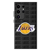 Keyscaper Los Angeles Lakers Text Backdrop Galaxy Magnetic Bump Case