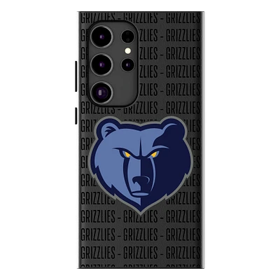 Keyscaper Memphis Grizzlies Text Backdrop Galaxy Magnetic Bump Case