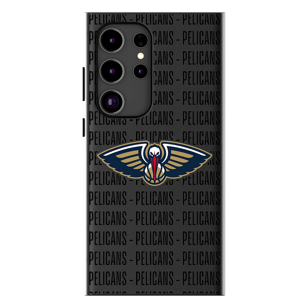 Keyscaper New Orleans Pelicans Text Backdrop Galaxy Magnetic Bump Case