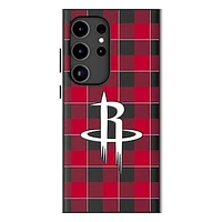 Keyscaper Houston Rockets Plaid Galaxy Magnetic Bump Case