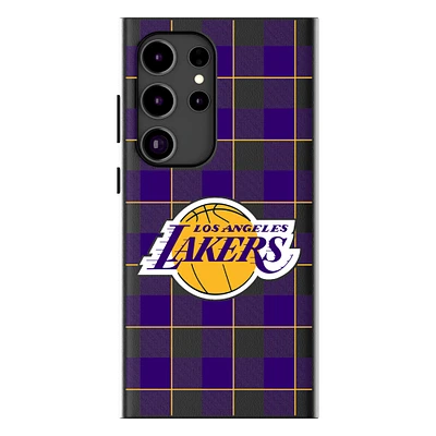 Keyscaper Los Angeles Lakers Plaid Galaxy Magnetic Bump Case