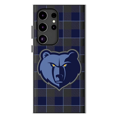 Keyscaper Memphis Grizzlies Plaid Galaxy Magnetic Bump Case