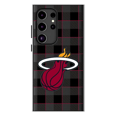 Keyscaper Miami Heat Plaid Galaxy Magnetic Bump Case