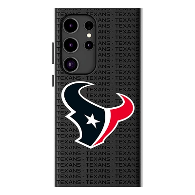 Keyscaper Houston Texans Text Backdrop Galaxy Magnetic Bump Case