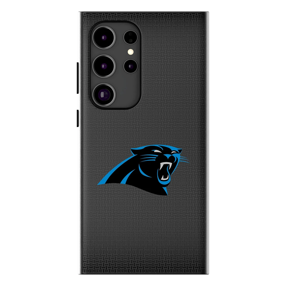 Keyscaper Carolina Panthers Linen Galaxy Magnetic Bump Case