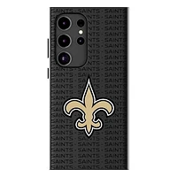 Keyscaper New Orleans Saints Text Backdrop Galaxy Magnetic Bump Case