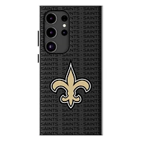 Keyscaper New Orleans Saints Text Backdrop Galaxy Magnetic Bump Case