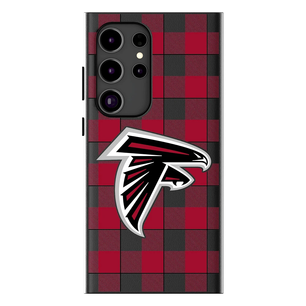 Keyscaper Atlanta Falcons Plaid Galaxy Magnetic Bump Case