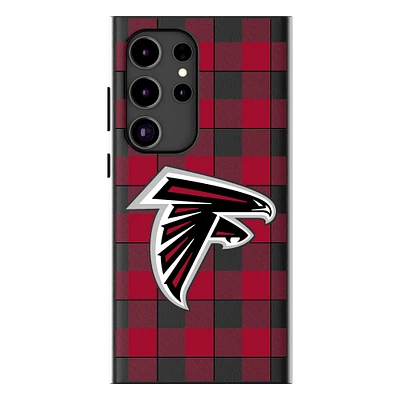 Keyscaper Atlanta Falcons Plaid Galaxy Magnetic Bump Case