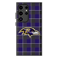 Keyscaper Baltimore Ravens Plaid Galaxy Magnetic Bump Case
