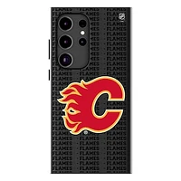 Keyscaper Calgary Flames Text Backdrop Galaxy Magnetic Bump Case