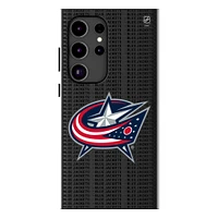 Keyscaper Columbus Blue Jackets Text Backdrop Galaxy Magnetic Bump Case