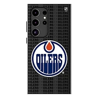 Keyscaper Edmonton Oilers Text Backdrop Galaxy Magnetic Bump Case