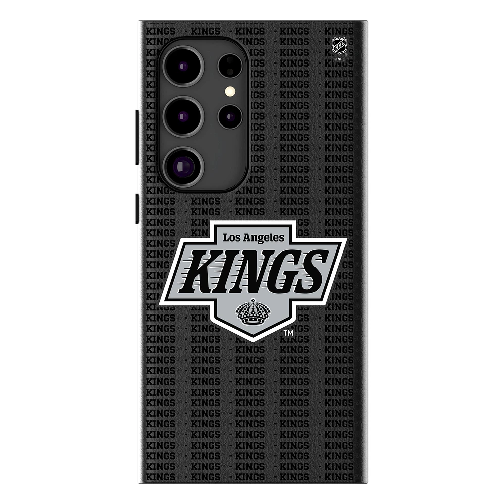 Keyscaper Los Angeles Kings Text Backdrop Galaxy Magnetic Bump Case