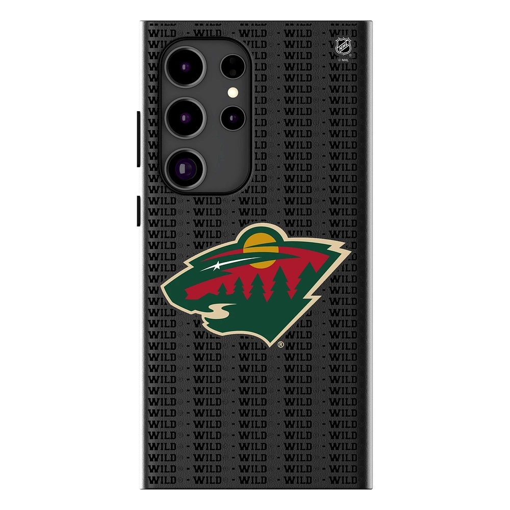 Keyscaper Minnesota Wild Text Backdrop Galaxy Magnetic Bump Case