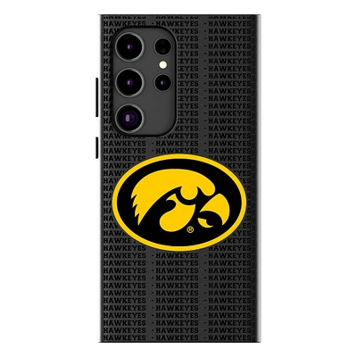 Keyscaper Iowa Hawkeyes Text Backdrop Galaxy Magnetic Bump Case