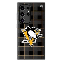Keyscaper Pittsburgh Penguins Plaid Galaxy Magnetic Bump Case