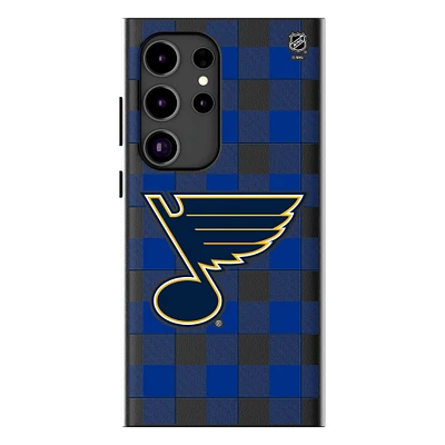 Keyscaper St. Louis Blues Plaid Galaxy Magnetic Bump Case