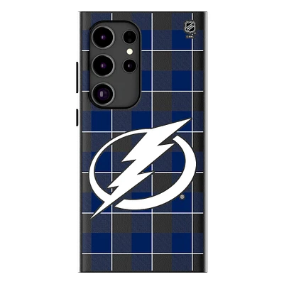 Keyscaper Tampa Bay Lightning Plaid Galaxy Magnetic Bump Case