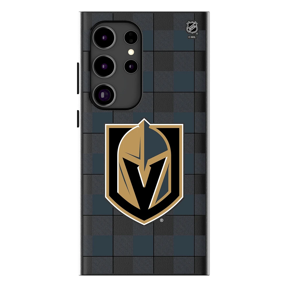 Keyscaper Vegas Golden Knights Plaid Galaxy Magnetic Bump Case