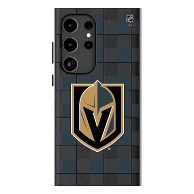 Keyscaper Vegas Golden Knights Plaid Galaxy Magnetic Bump Case