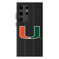 Keyscaper Miami Hurricanes Text Backdrop Galaxy Magnetic Bump Case