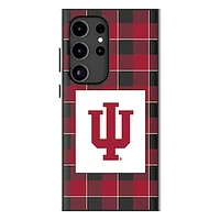Keyscaper Indiana Hoosiers Plaid Galaxy Magnetic Bump Case