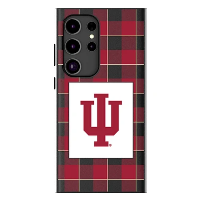 Keyscaper Indiana Hoosiers Plaid Galaxy Magnetic Bump Case
