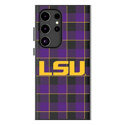 Keyscaper LSU Tigers Plaid Galaxy Magnetic Bump Case