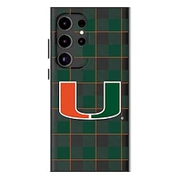Keyscaper Miami Hurricanes Plaid Galaxy Magnetic Bump Case