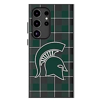 Keyscaper Michigan State Spartans Plaid Galaxy Magnetic Bump Case