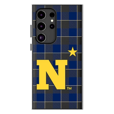 Keyscaper Navy Midshipmen Plaid Galaxy Magnetic Bump Case