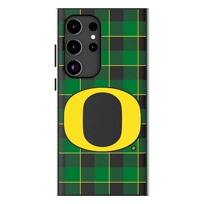 Keyscaper Oregon Ducks Plaid Galaxy Magnetic Bump Case