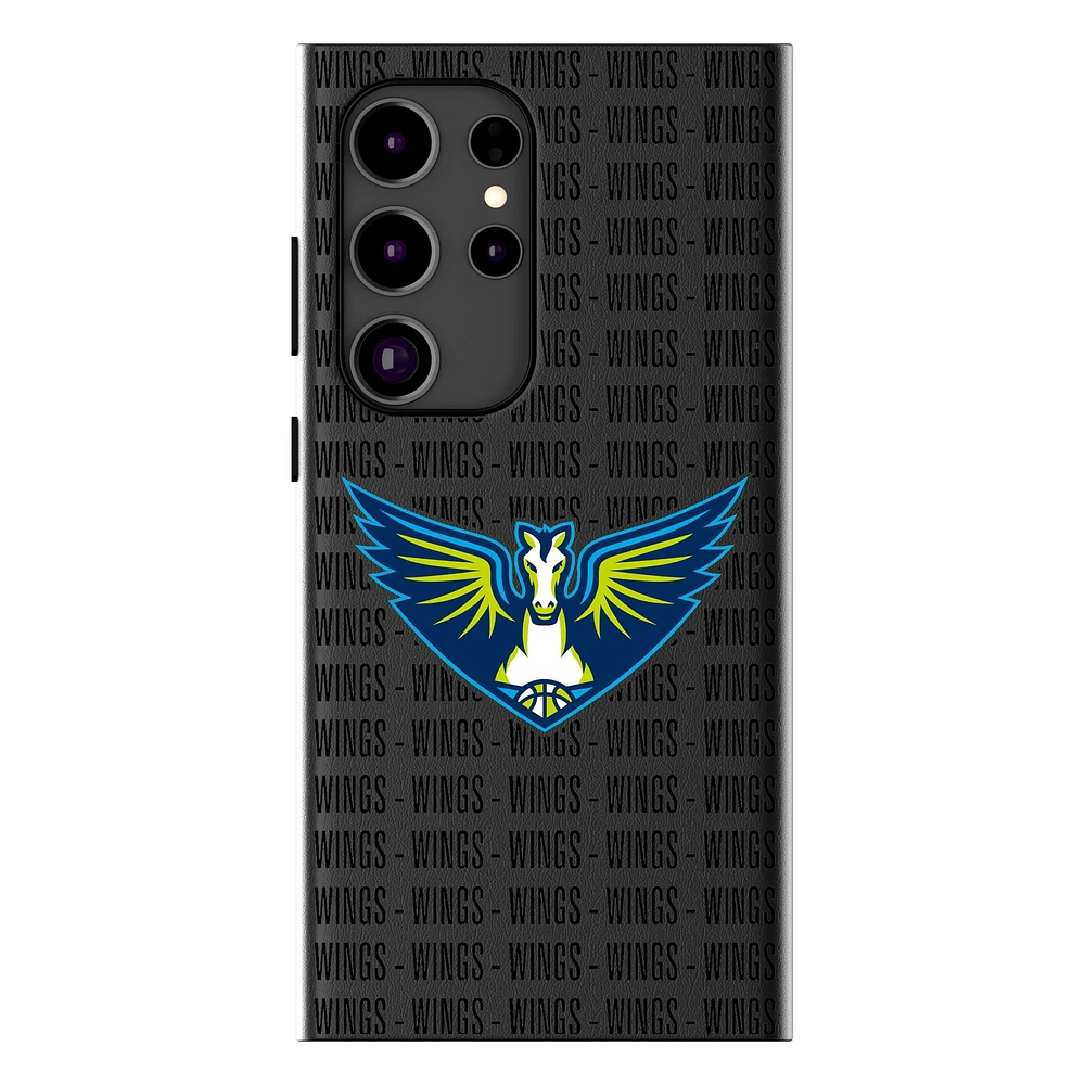 Keyscaper Dallas Wings Text Backdrop Galaxy Magnetic Bump Case